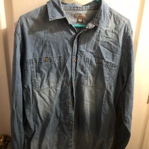 Men’s Denim Button Down Long Sleeve